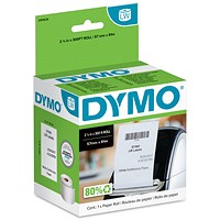 Dymo 2191635 Labelwriter Jewellery Labels, Black on White, 10mmx19mm, 1500 Labels Per Roll