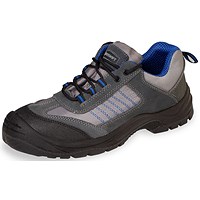 Beeswift Mesh Active Trainers, Black & Blue, 10.5