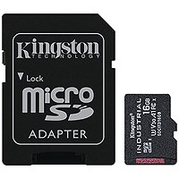 Kingston Industrial MicroSD Memory Card with SD Adapter, 8GB