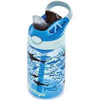 Contigo Easy Clean Autospout Bottle, 14oz/420ml, Blue Sharks