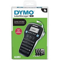 Dymo LabelManager 160 Label Maker Starter Kit, Comes with 3 Rolls D1 Label Tape, Handheld