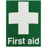 Safety Sign First Aid, 150x110mm, Self Adhesive Safety Sign First Aid, 150x110mm, Self Adhesive
