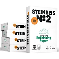 Steinbeis No.2 A4 Recycled Trend Paper, Off-White, 80gsm, Box (5 x 500 Sheets)