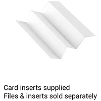 Rexel Cyrstalfile Flexi Suspension File Card Inserts, White, Pack of 50
