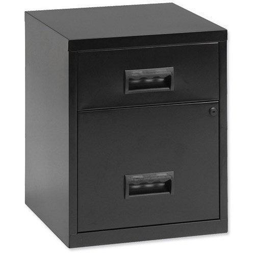 Pierre Henry Metal Filing / 2Drawer / A4 / Black