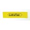 Dymo 91202 LetraTag Plastic Tape, Black on Yellow, 12mmx4m