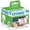 Dymo 99015 LabelWriter Diskette Thermal Labels, Black on White, 70x54mm, 320 Labels Per Roll