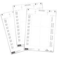 Durable PrinTable Ticket Insert Sheets for Pallet Feet, 140/90 x 65mm, Pack of 80