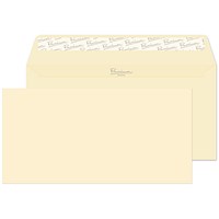 Blake Premium Business Envelopes DL Cream Wove Wallet Plain Peel and Seal 120gsm 110x220mm (Pack 500) -