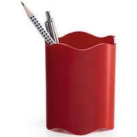 Durable Trend Pen Pot Pencil Holder Desk Tidy Organizer Cup, Red