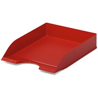 Durable Stackable Letter Tray Document Organiser Paper File, A4+, Red