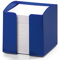 Durable Trend Note Box Cube and 800 Sheet Memo Pad, Blue