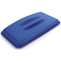 Durable Durabin Rectangular Bin Lid, Strong Food & Freezer Safe, 60 Litre, Blue