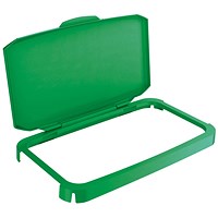 Durable Durabin Hinged Bin Lid, Strong and Food & Freezer Safe, 60 Litre, Green