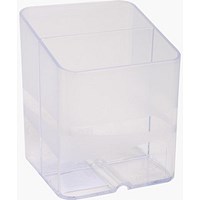 Exacompta PEN-CUBE Pen Pot 74 x 74 x 93mm Clear -