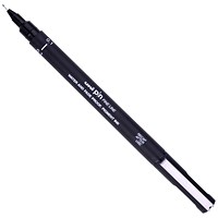 uni PIN01-200(S) Pigment Ink Fine Line Pen 0.1mm Tip Black (Pack 12) -