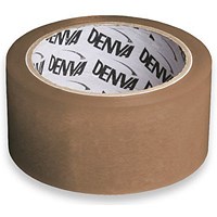 Denva PP Tape 48mm x 66m Buff (Pack 6) - 4866PPDB