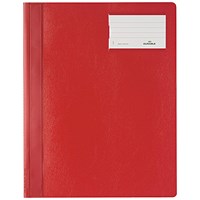 Durable A4+ Presentation Document Project Folder Report File, Red, Pack of 25