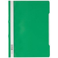 Durable A4 Clear View Folder, Green, Pack of 25