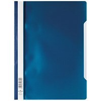 Durable A4 Clear View Folder, Dark Blue, Pack of 25