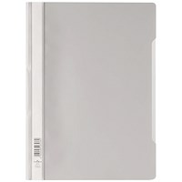 Durable A4 Clear View Project Folder Document Report File, Grey, Pack of 25