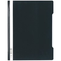 Durable A4+ Clear View Folder, Black, Pack of 50