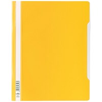 Durable A4+ Clear View Folder, Yellow, Pack of 50