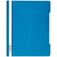 Durable A4+ Clear View Folder, Blue, Pack of 50