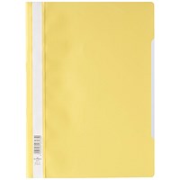 Durable A4 Clear View Folder, Yellow, Pack of 50