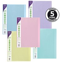 Snopake ReBorn A4 24 Pocket Display Book Pastel PK5