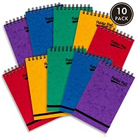 Pukka Pad Pressboard Wirebound Major Pad, 202 x 127mm, Feint Ruled, 300 Pages, Assorted Pack of 10