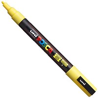 Posca PC-3M Paint Marker Water Based Fine Line Width 0.9 mm - 1.3 mm Yellow (Single Pen) -