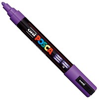 Posca PC-5M Paint Marker Water Based Medium Line Width 1.8 mm - 2.5 mm Violet (Single Pen) -