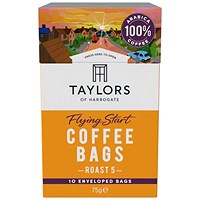 Taylors of Harrogate Flying Start Coffee Bags, Pack of 10