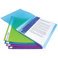 Rapesco A4 Flexi Display Book, 40 Pockets, Assorted, Pack of 10