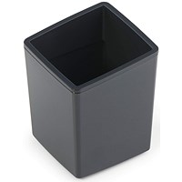 Durable Small Coffee Point Waste Bin, Charcoal