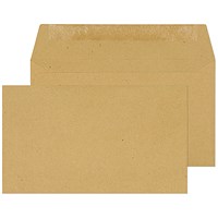 Blake Everyday Envelopes Manilla Wallet Plain Gummed 70gsm 89x152mm (Pack 1000) -