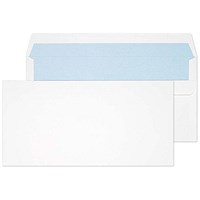 Blake Everyday Envelopes DL White Wallet Self Seal 110gsm 110x220mm (Pack 500) -