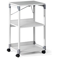 Durable Sytem Multimedia Trolley, Grey