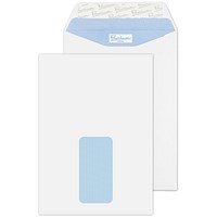 Blake Premium Office Envelopes C5 Ultra White Wove Pocket Window Peel and Seal 120gsm 229x162mm (Pack 500)