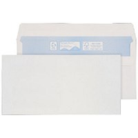 Blake Environmental Envelopes DL White Wallet Plain Self Seal 90gsm 110x220mm (Pack 1000) -