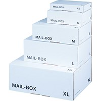 ValueX Mailing Box Extra Large Internal Dimensions 460 x 331 x 174mm White (Pack 20) - 212111420