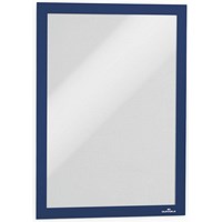 Durable Duraframe, A4, Self-Adhesive, Navy Blue, Pack of 2