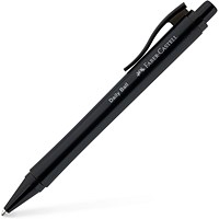 Faber-Castell Daily Ball XB Ballpoint Pen, 63% Recycled Plastic, Black, Pack 10