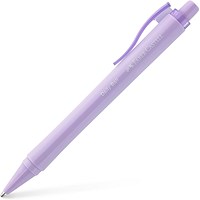 Faber-Castell Daily Ball XB Ballpoint Pen, 63% Recycled Plastic, Lilac, Pack 10