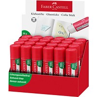 Faber-Castell Glue Stick 20g Solvent Free (Pack 24) -