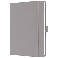 Sigel Jolie Notebook, A5, Ruled, 192 Pages, Pearl Grey