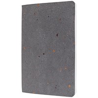 Sigel Re-Up Vegan Notebook, A5, Ruled, 100 Pages, Dark Grey