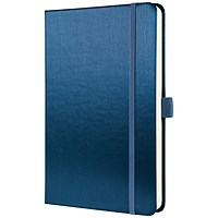 Sigel Conceptum Notebook, A5, Ruled, 194 Pages, Blue Metallic