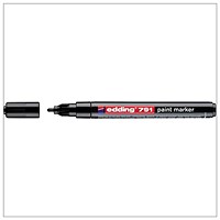 Edding 791 Paint Marker, Bullet Tip, 1-2mm Line, Black, Pack of 10